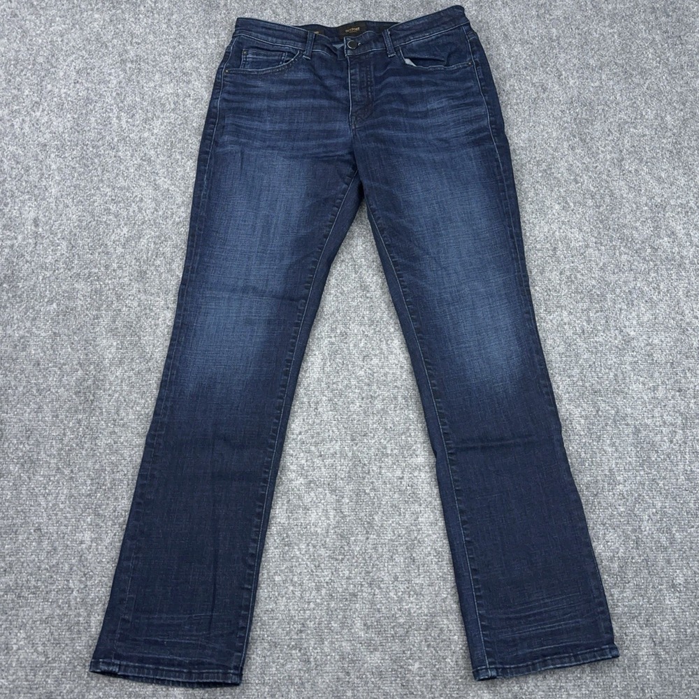Outpost Makers Jeans Mens 34X34 Original Straight Dark Wash Denim Stretch EUC